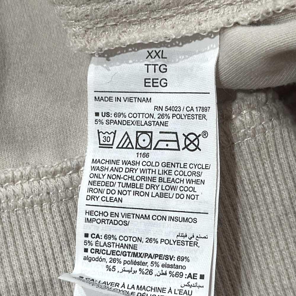 Old Navy Active Lt Tan Dynamic Fleece Hooded Jacket - Picture 5 of 6